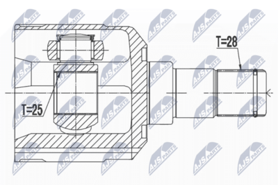 Joint Kit, drive shaft NTY NPW-HY-534