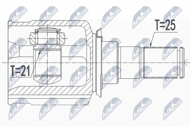 NTY NPW-HY-548 Drive Shaft
