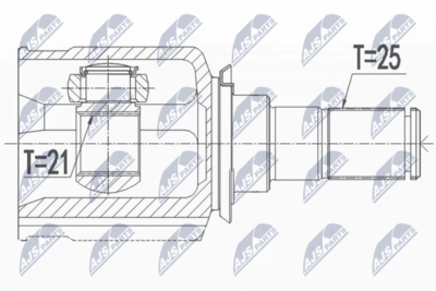 Drive Shaft NTY NPW-HY-548