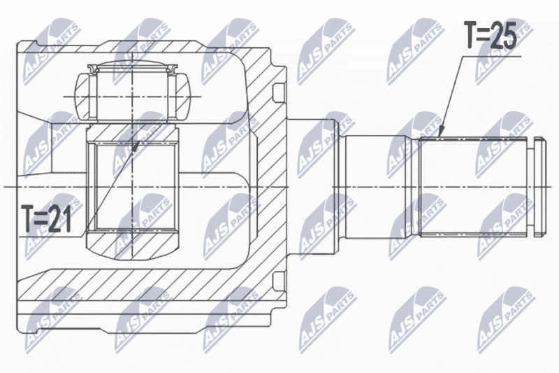 NTY NPW-HY-550 Joint Kit, drive shaft