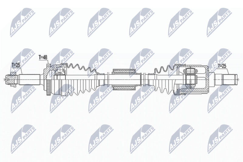 NTY NPW-HY-553 Drive Shaft