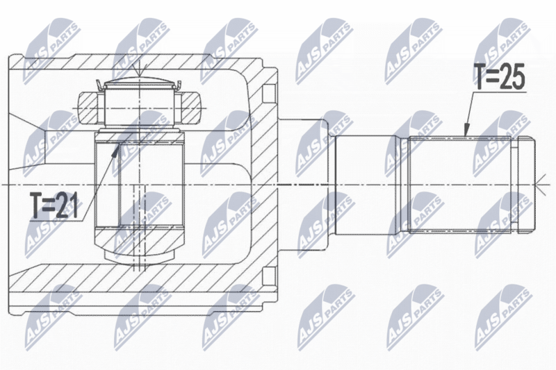 NTY NPW-HY-554 Joint Kit, drive shaft