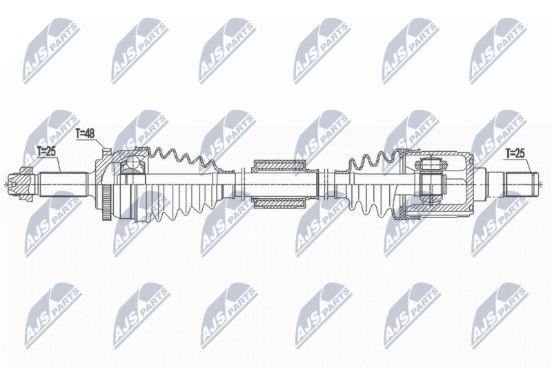NTY NPW-HY-555 Drive Shaft