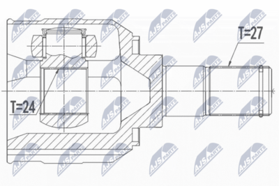 Drive Shaft NTY NPW-HY-558