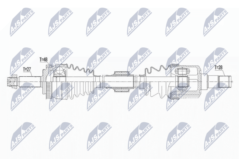 NTY NPW-HY-571 Drive Shaft
