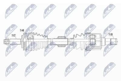 Drive Shaft NTY NPW-HY-571