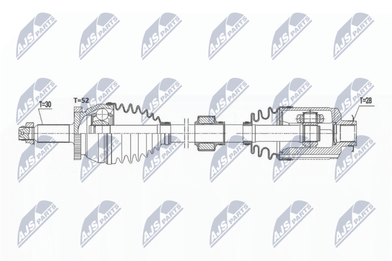 NTY NPW-HY-573 Drive Shaft