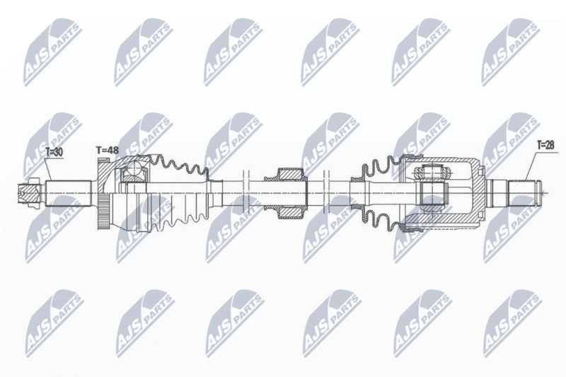 NTY NPW-HY-577 Drive Shaft