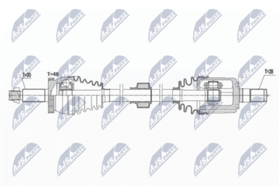 Drive Shaft NTY NPW-HY-577