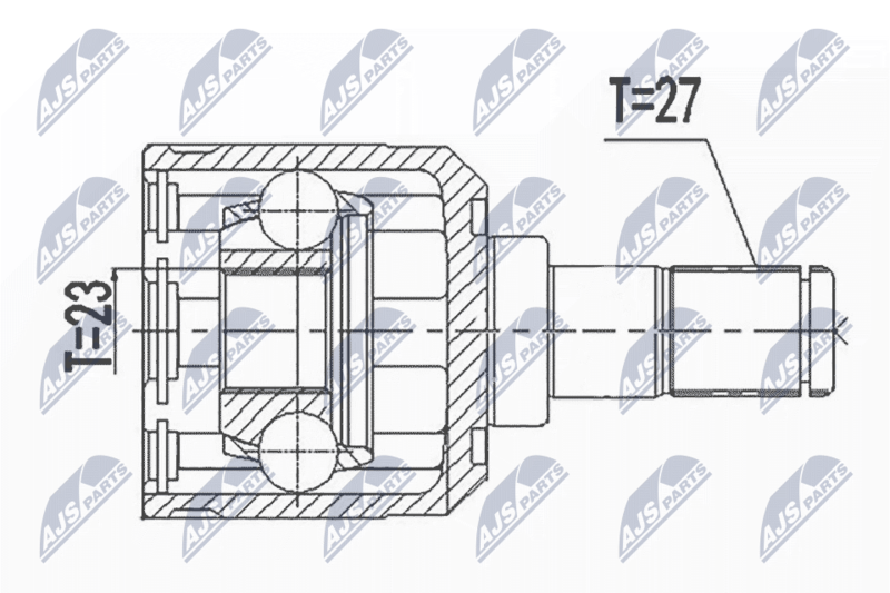 NTY NPW-HY-596 Joint Kit, drive shaft