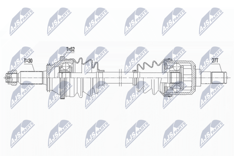 NTY NPW-HY-601 Drive Shaft