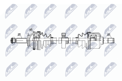 Drive Shaft NTY NPW-HY-607