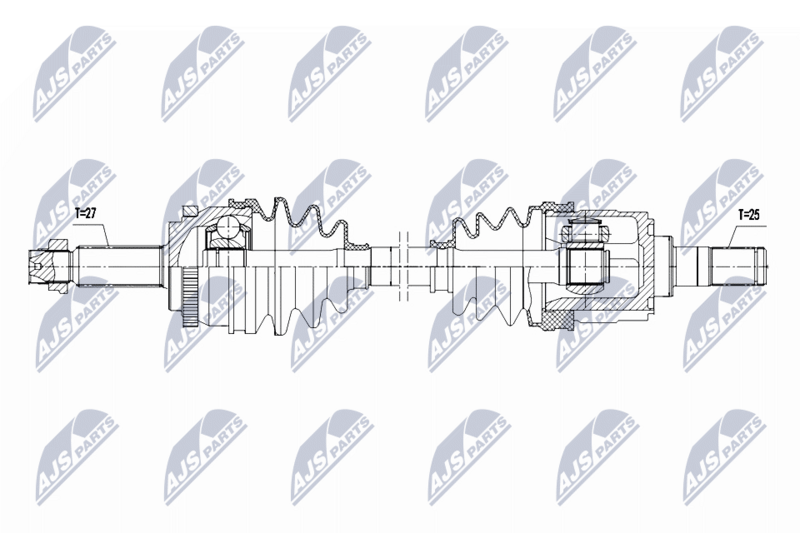NTY NPW-HY-628 Drive Shaft