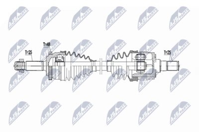 Drive Shaft NTY NPW-HY-629