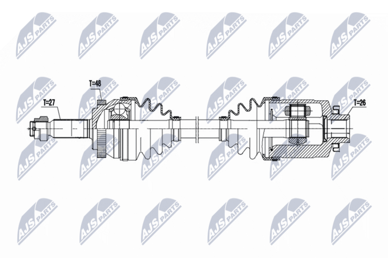 NTY NPW-HY-630 Drive Shaft