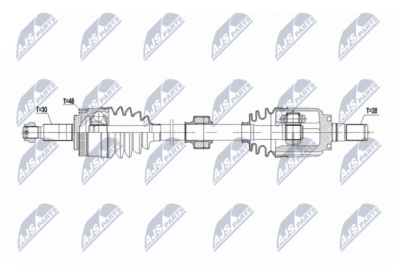 NTY NPW-HY-637 Drive Shaft