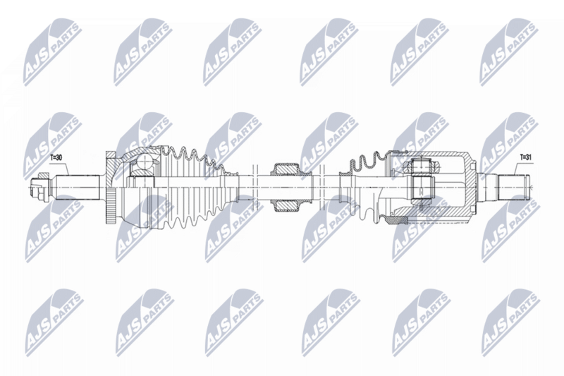 NTY NPW-HY-638 Drive Shaft