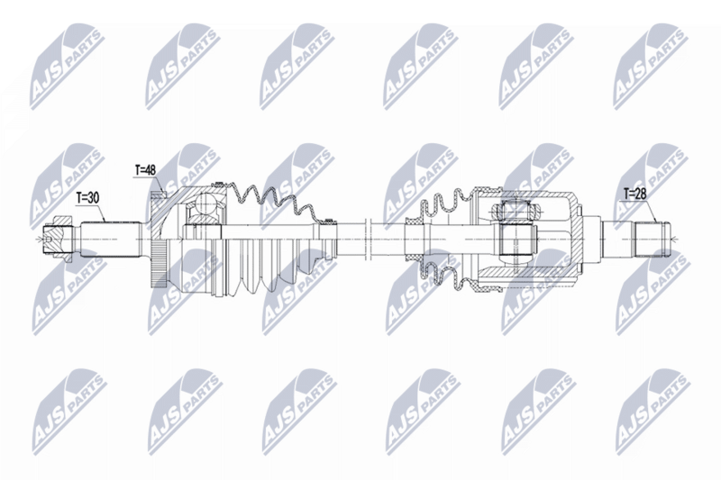 NTY NPW-HY-642 Drive Shaft