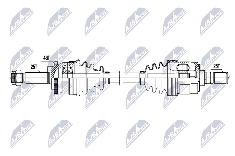 NTY NPW-HY-644 Drive Shaft