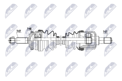 Drive Shaft NTY NPW-HY-651