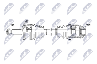 Drive Shaft NTY NPW-HY-652