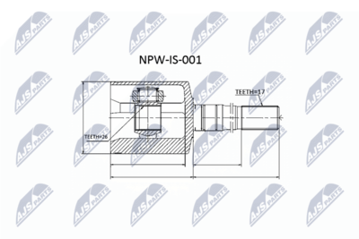 Joint Kit, drive shaft NTY NPW-IS-001