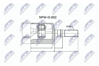 Joint Kit, drive shaft NTY NPW-IS-002