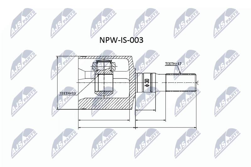NTY NPW-IS-003 Joint Kit, drive shaft