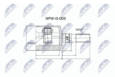 Joint Kit, drive shaft NTY NPW-IS-003