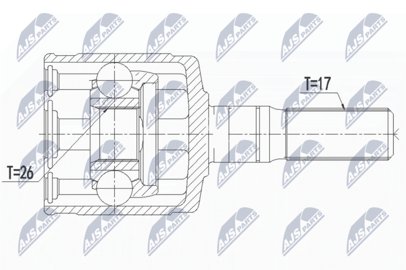 NTY NPW-IS-006 Joint Kit, drive shaft