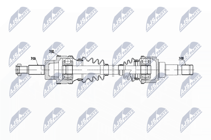 NTY NPW-JG-006 Drive Shaft