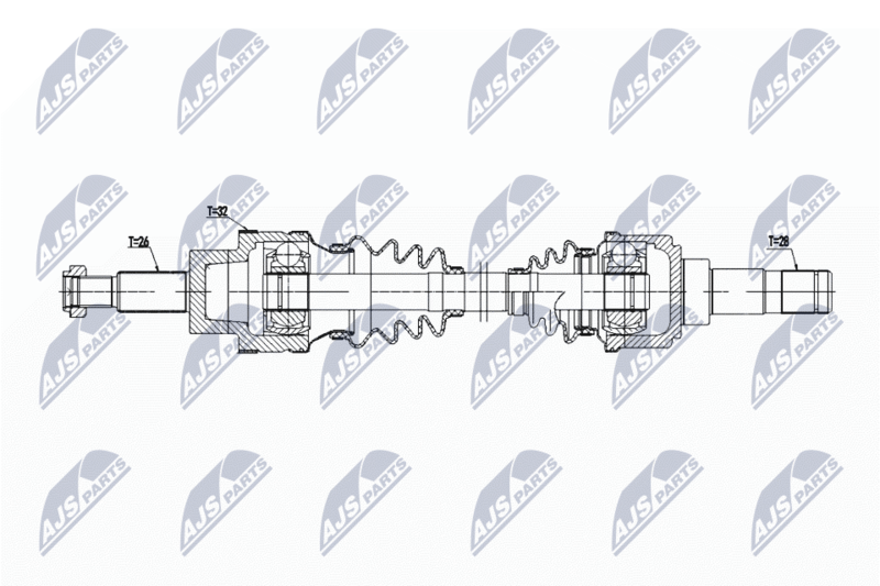 NTY NPW-JG-008 Drive Shaft