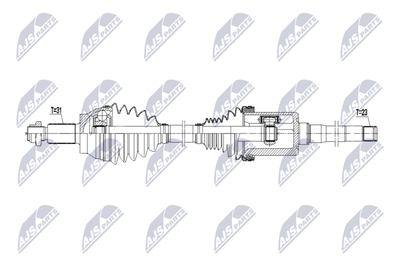 Drive Shaft NTY NPW-JG-010