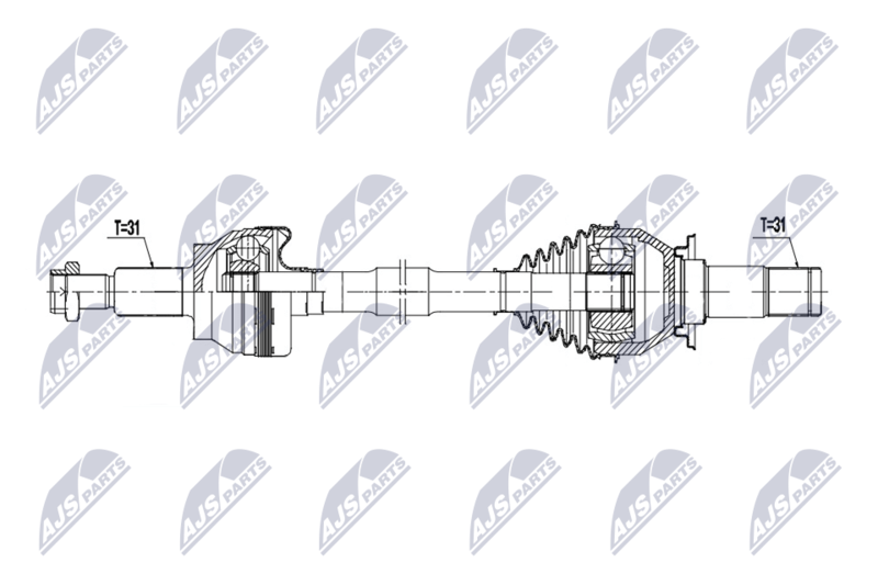NTY NPW-JG-012 Drive Shaft