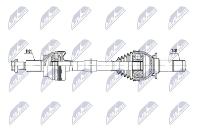 Drive Shaft NTY NPW-JG-012