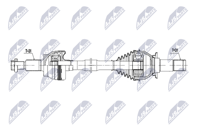 NTY NPW-JG-014 Drive Shaft