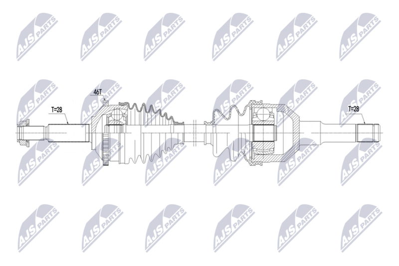 NTY NPW-JG-016 Drive Shaft