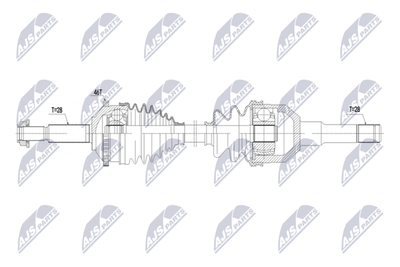 Drive Shaft NTY NPW-JG-016