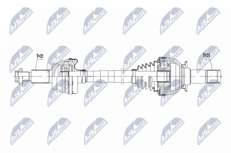 NTY NPW-JG-020 Drive Shaft