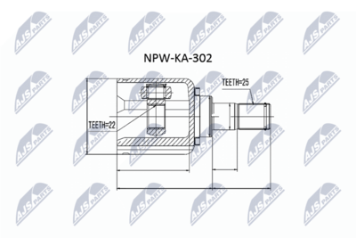 Joint Kit, drive shaft NTY NPW-KA-302