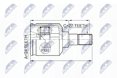 Joint Kit, drive shaft NTY NPW-KA-311