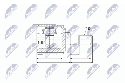 Joint Kit, drive shaft NTY NPW-KA-314