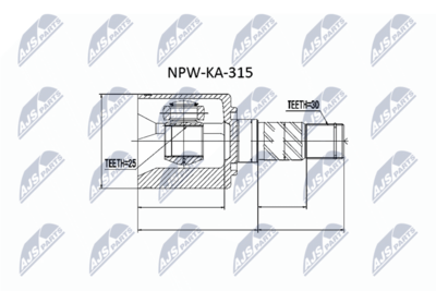 Joint Kit, drive shaft NTY NPW-KA-315