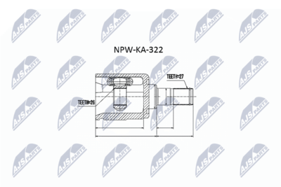 Joint Kit, drive shaft NTY NPW-KA-322