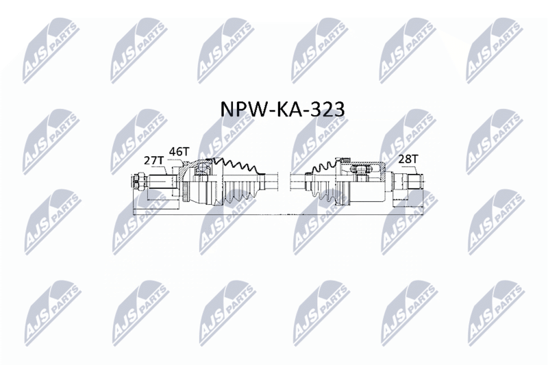 NTY NPW-KA-323 Drive Shaft