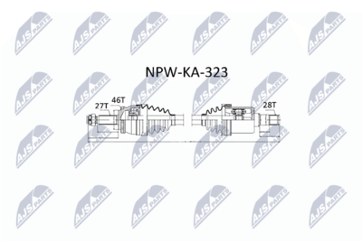 Drive Shaft NTY NPW-KA-323