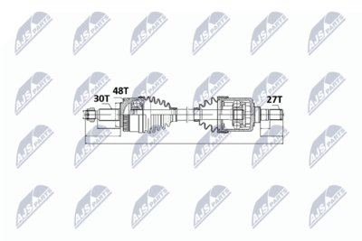 Drive Shaft NTY NPW-KA-326