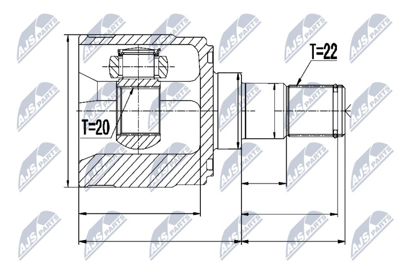 NTY NPW-KA-329 Joint Kit, drive shaft