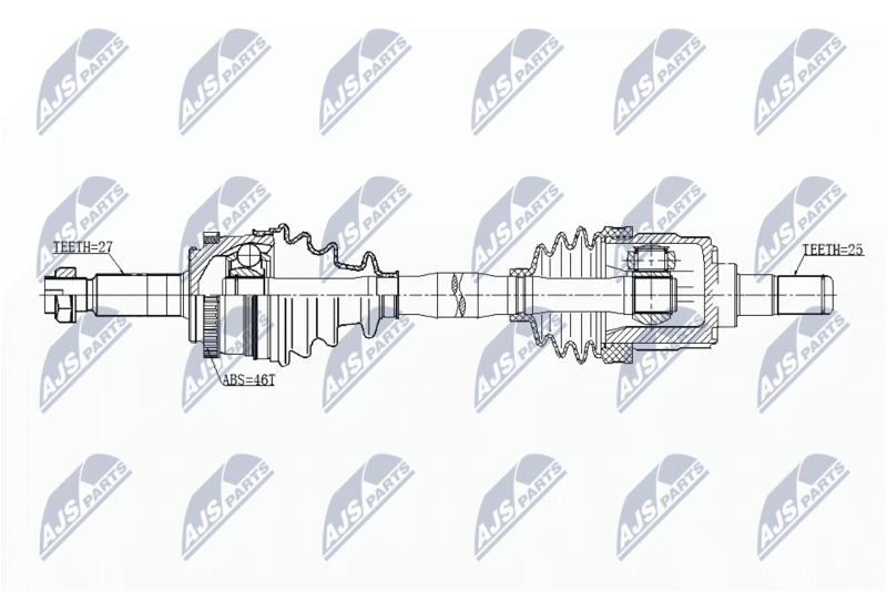 NTY NPW-KA-344 Drive Shaft