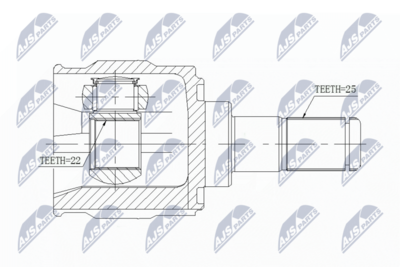 Joint Kit, drive shaft NTY NPW-KA-347